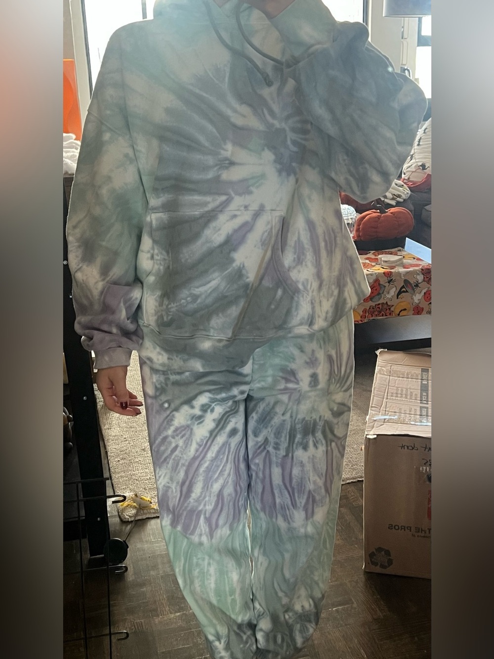 Aritzia tiedye sweatset